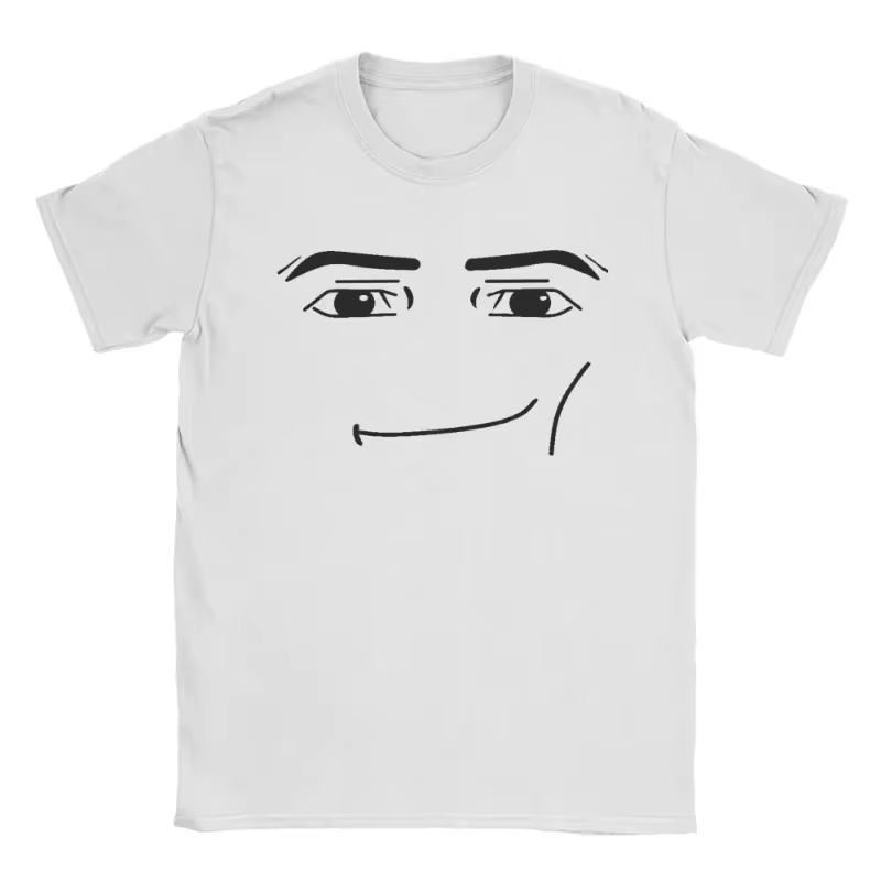T-shirt graphique Y2k Anime Robot Robloxs Face, vêtements pour hommes, nouvelle collection
