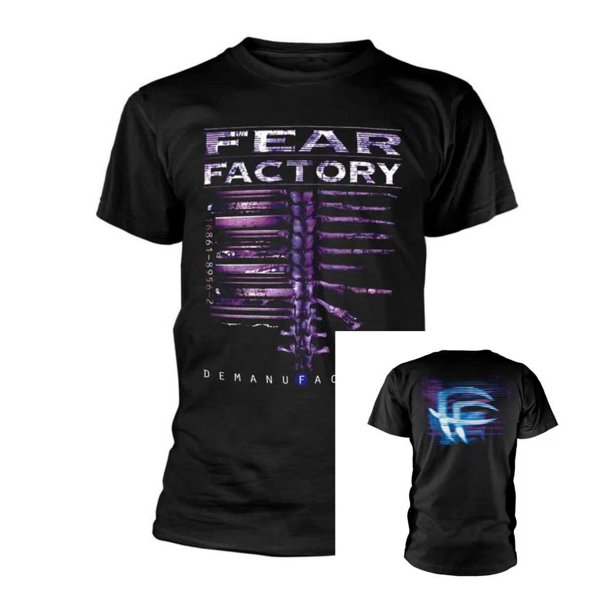 T-shirt Demanufacture Fear Factory Band, 100% coton, t-shirt graphique pour hommes et femmes, Street