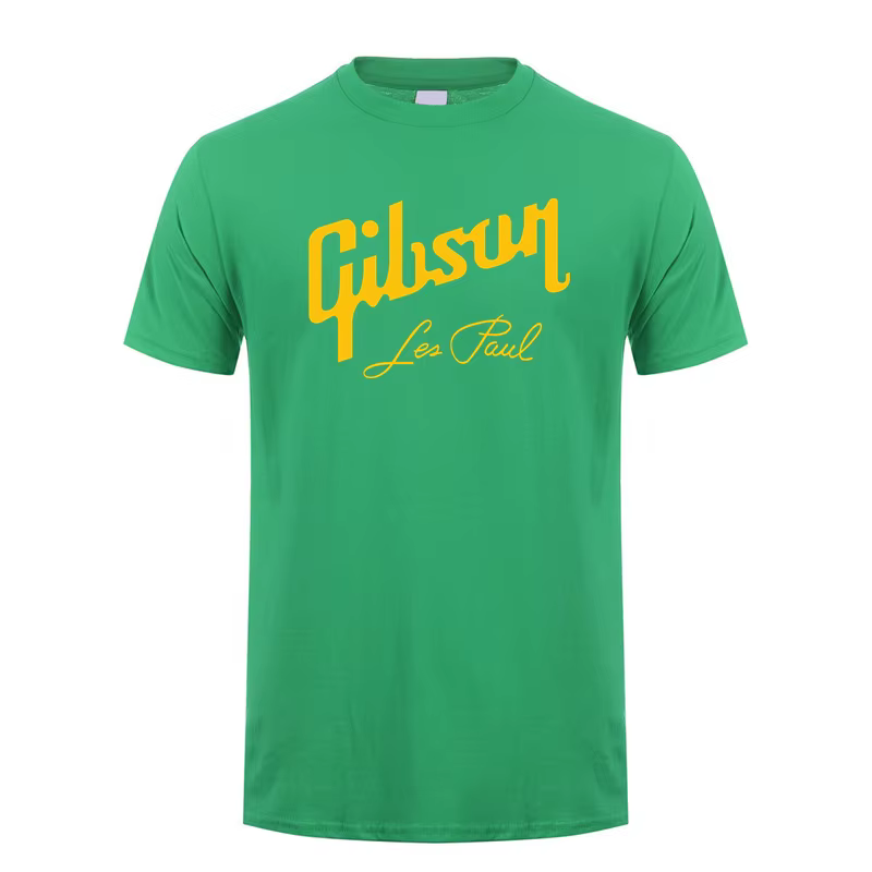 Guitare Gibson t-shirt été hommes à manches courtes coton t-shirts Gibson Les Paul homme hauts t-shi