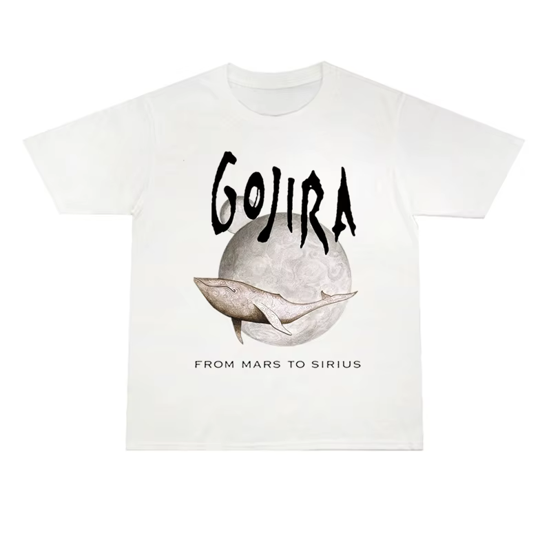 2025 nouvel été groupe de métal lourd Gojira imprimé coton hommes et femmes T-shirt de haute qualité