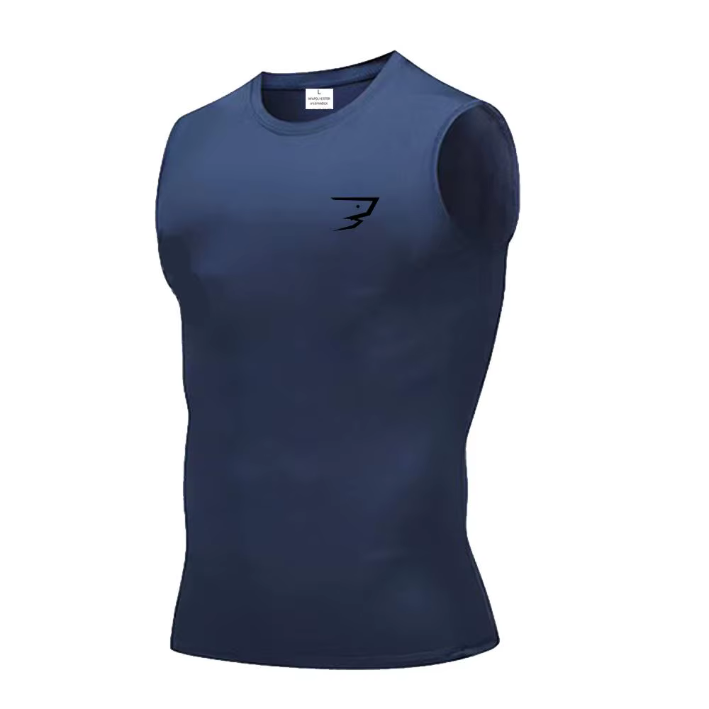 T-shirt de sport pour homme avec motif imprimé, t-shirt sans manches ample, t-shirt de musculation, 