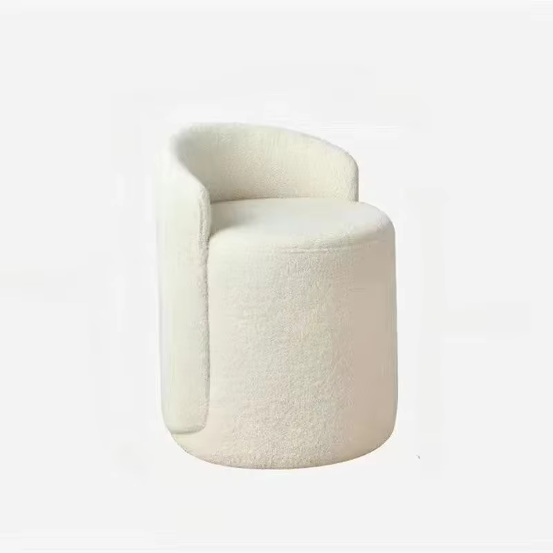 Chaise de maquillage avec dossier pour chambre à coucher, petit tabouret de vanité de luxe léger pou