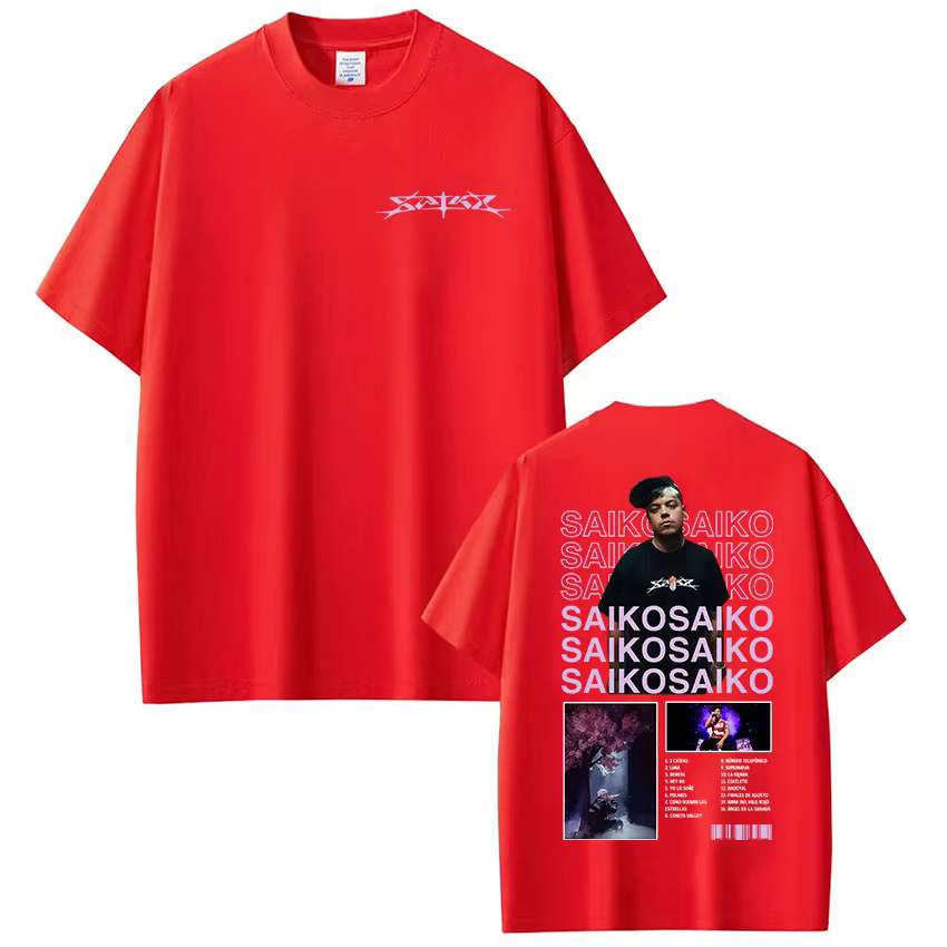 Rappeur SAIKO Album Tour 2025 Merch T-shirt hommes Hip Hop musique à manches courtes T-shirt décontr