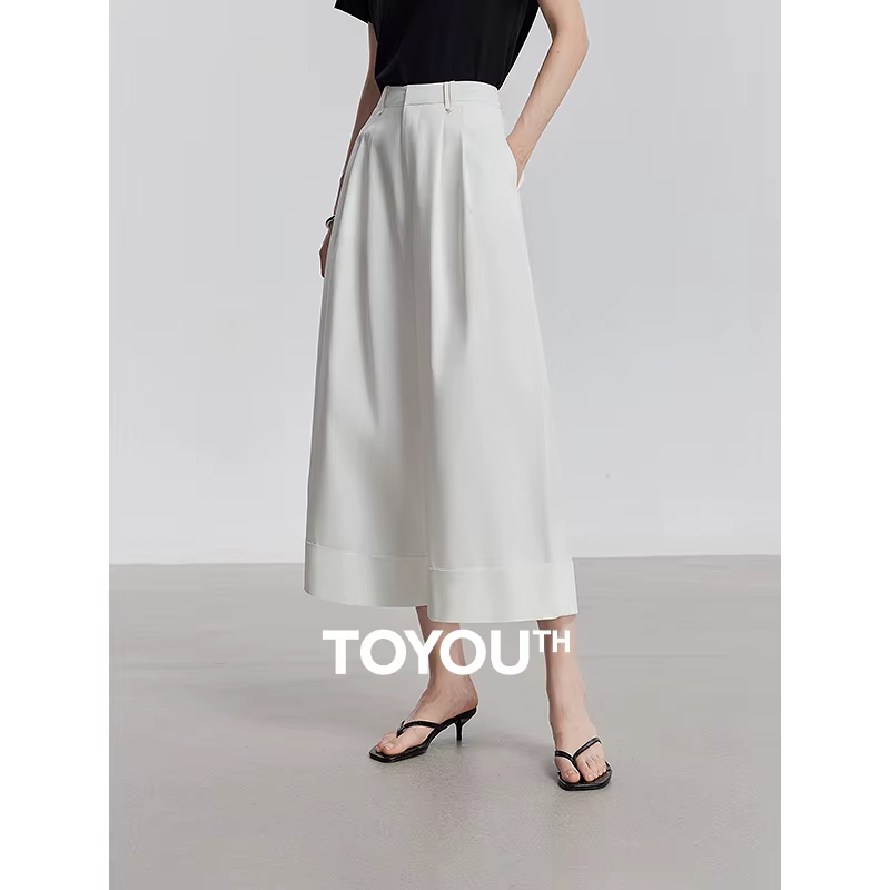 TOYOUTH femmes pantalons décontractés 2025 été nouveau Lyocell pantalons longs