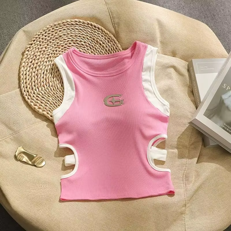 Débardeur Chic et Sexy pour femmes, haut court, Slim, Camisole, mode coréenne, été