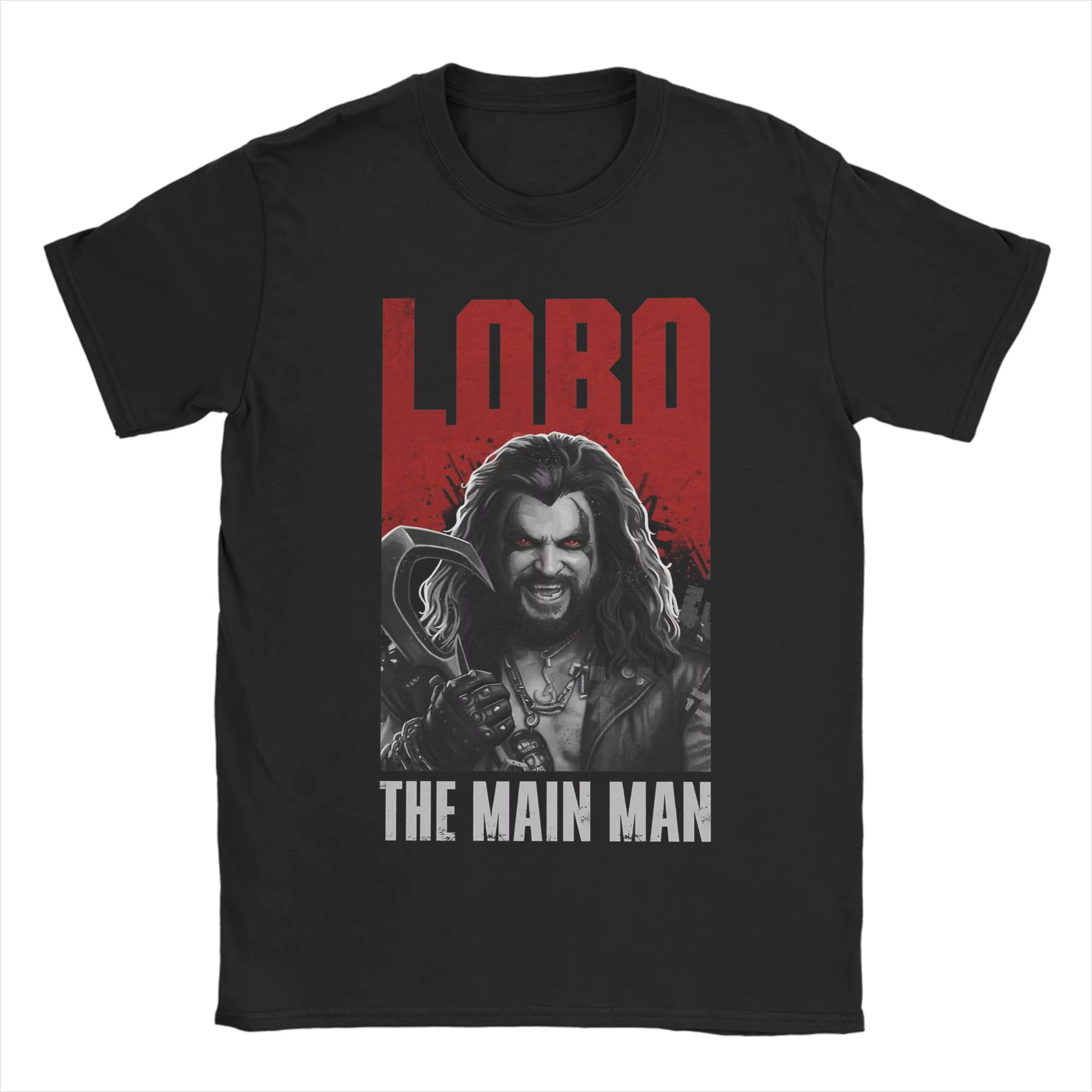 T-Shirts pour hommes Lobo Supergirls Movie Novelty, 100% coton, manches courtes, col rond, idée cade
