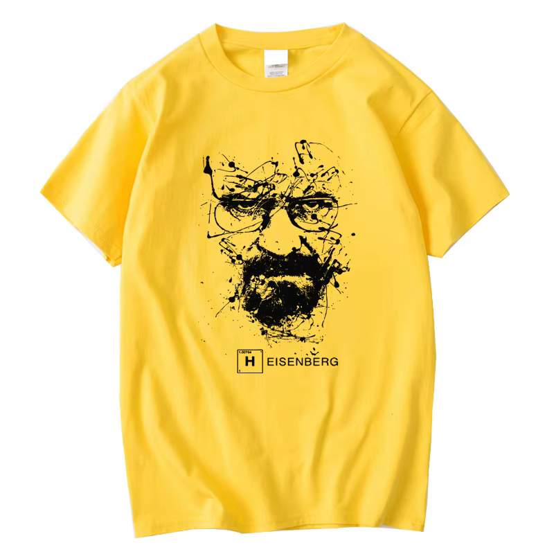 Hommes mode haut décontracté qualité 100% coton Breaking Bad t-shirts hommes Heisenberg Camisetas Ho