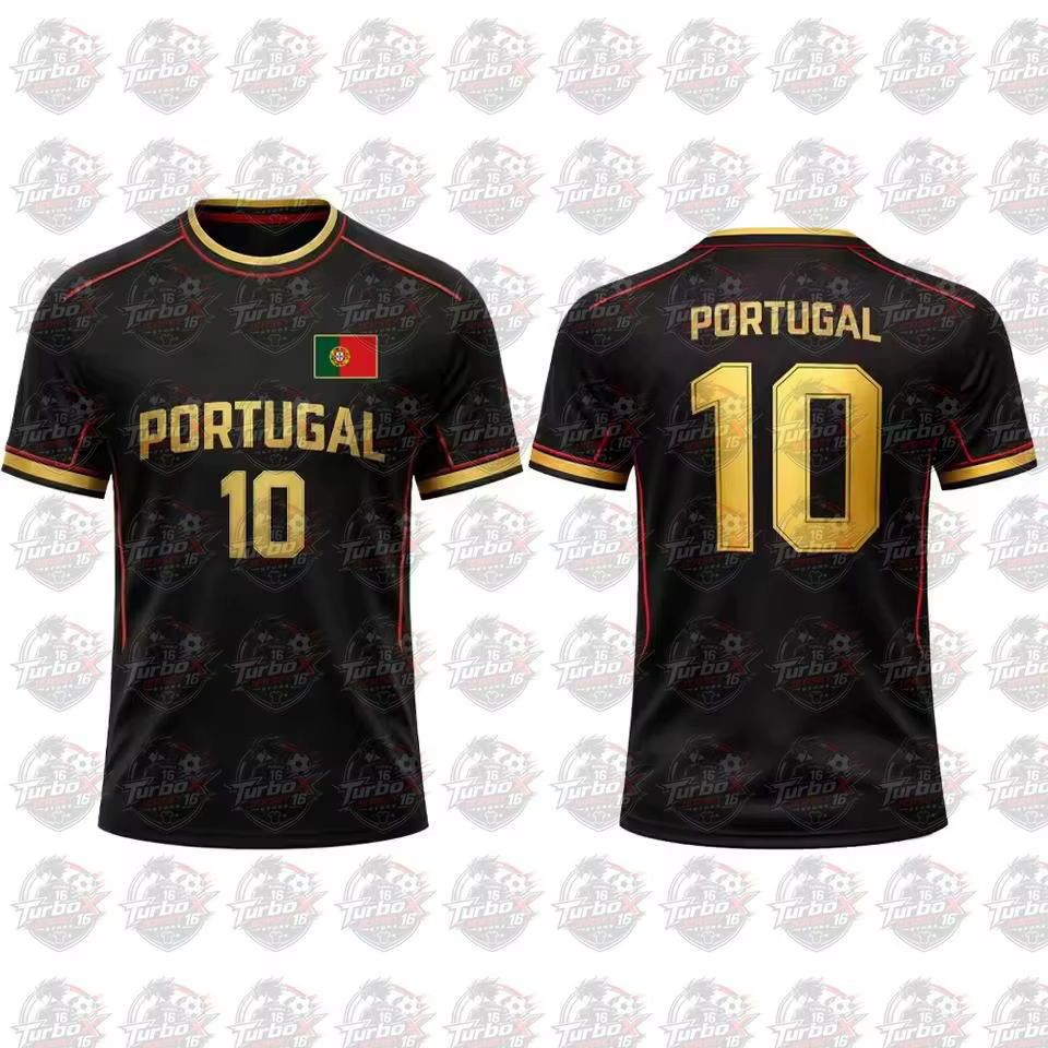 Nouveau Maillot de Sport Unisexe 2026 à Imprimé Drapeau du Portugal pour Homme – Respirant, Séchage