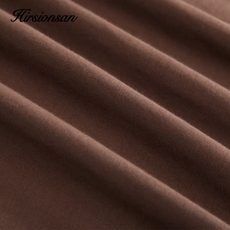 Hirsionsan – t-shirt imprimé pour femmes, 2023 coton, ample, décontracté, Chic, estival, 100%