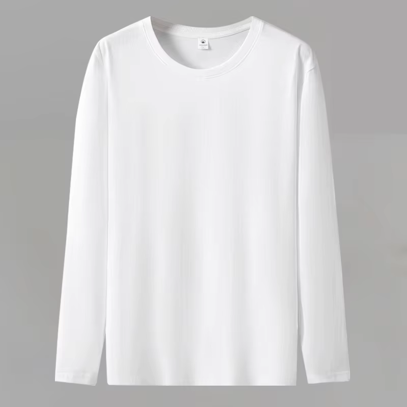 Livraison rapide T-Shirts hommes automne coton homme t-shirt femmes à manches longues t-shirt garçon