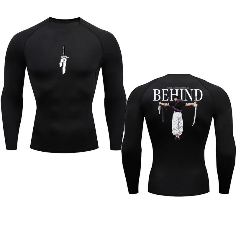 Chemise de Compression Anime pour Homme, Vêtement Imprimé, Respirant, Fitness, Serré, Sportif, Althl