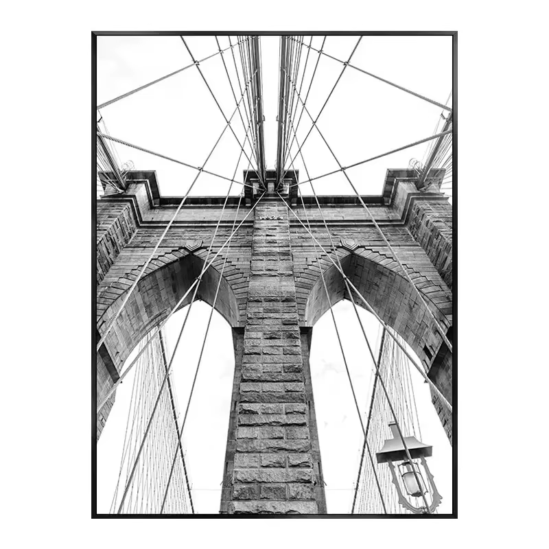 Affiches et imprimés de paysage de londres de New York, monuments de ville modernes, impression sur