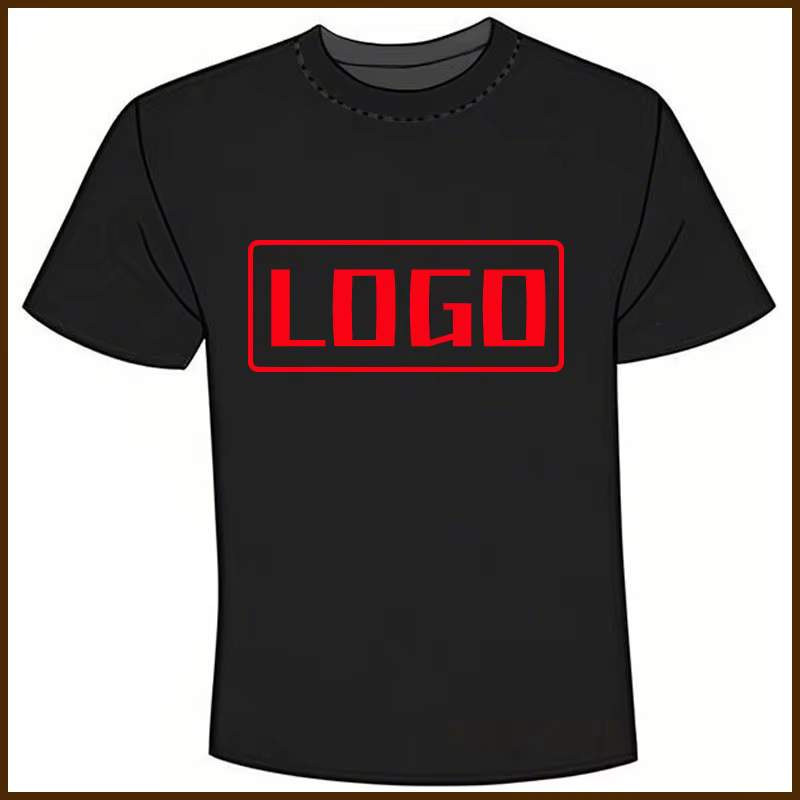 Pour homme votre design ici t-shirt d'été basique Logo Image texte ici manches courtes coton personn