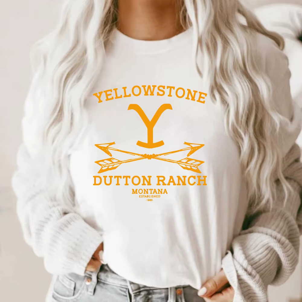 Dutton Ranch T-shirt Yellowstone Ranch Tés Beth Dutton Rip Wheeler Chemise Vintage T-shirt Graphique