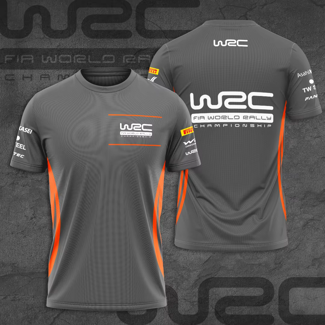 T-shirt de sport respirant pour hommes, imprimé 3D, pour fans de rallye et de course en équipe en ex