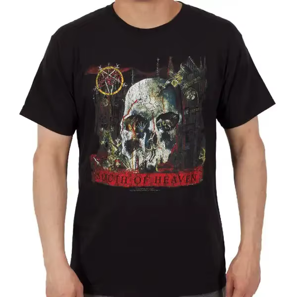 T-shirt graphique Slayer Band unisexe pour hommes et femmes, en coton, surdimensionné, Y2k, à manche
