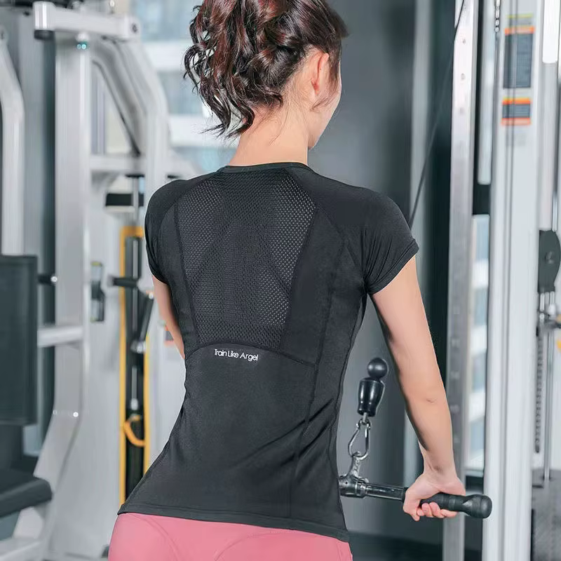 Vêtements de sport pour femmes, vêtements de Yoga, T-Shirt de sport pour femmes, vêtements de Fitnes