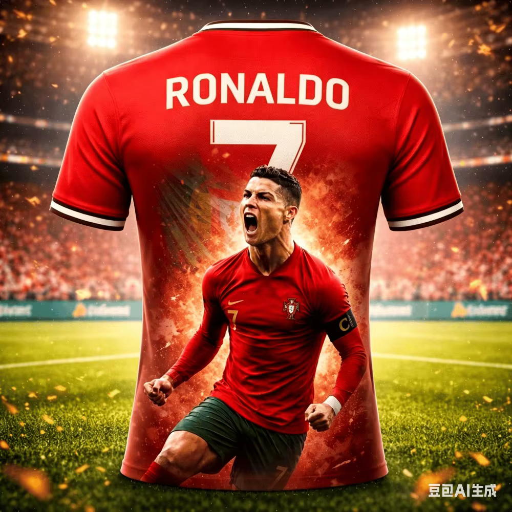 Tenue d'été à la mode pour enfants, imprimé 3D Ronaldo, maillot de football, T-shirt, séchage rapide