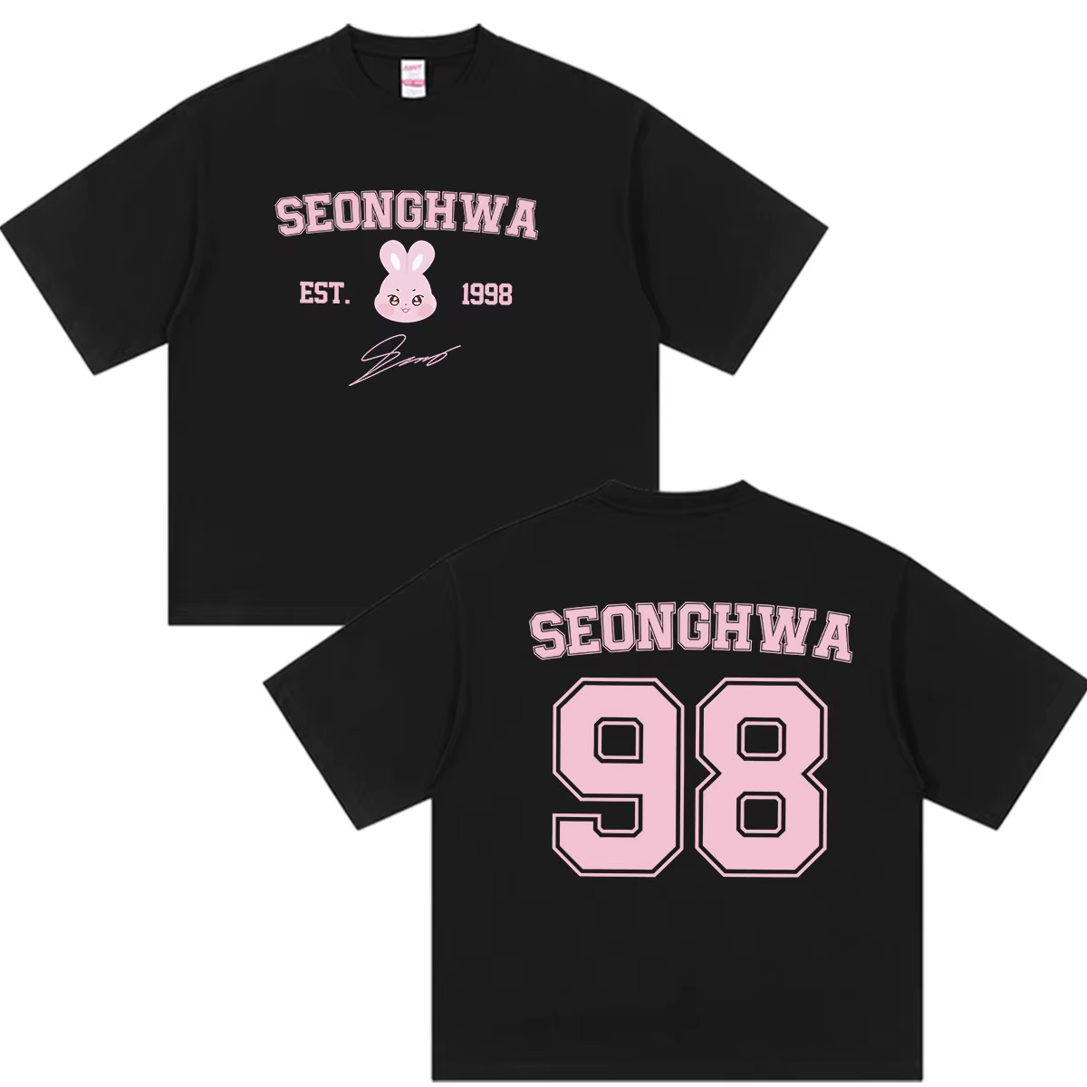 T-shirt Unisexe Kpop ATEEZ 2026 – Nouveauté Décontractée de Haute Qualité à Manches Courtes, Style H