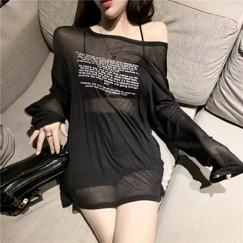 T-shirts amples pour femmes, motif de lettres, Design Simple, Style coréen, vêtements d'été fins ass