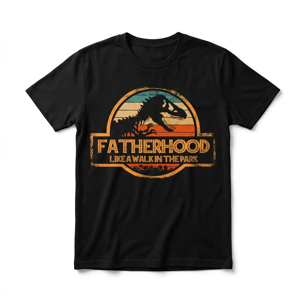 T-shirt pour homme en coton 100% avec motif de papa dinosaure jurassique, cadeau pour papa, t-shirt 