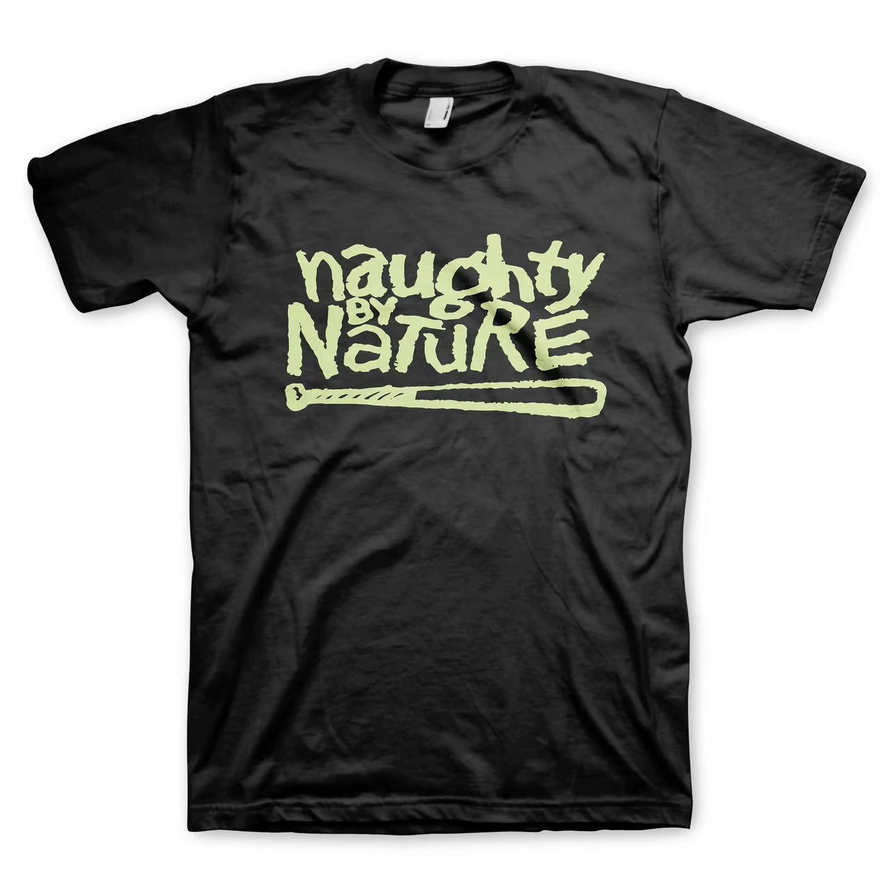 Naughty By Nature Glow Bat T-Shirt d'été unisexe en coton ample et respirant