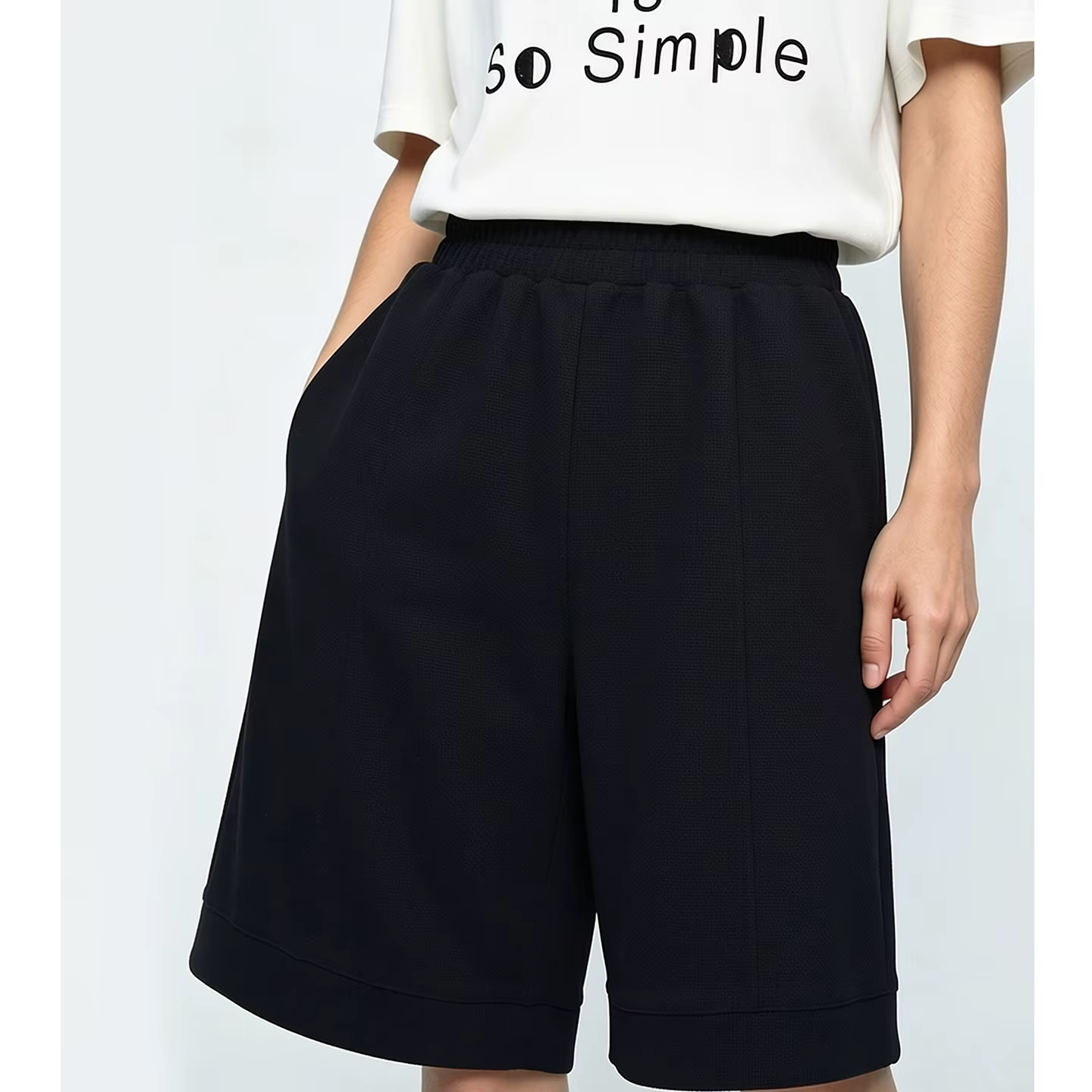 T-shirt à manches courtes Amii, nouvelle collection été 2026, col polo brodé, haut décontracté, shor
