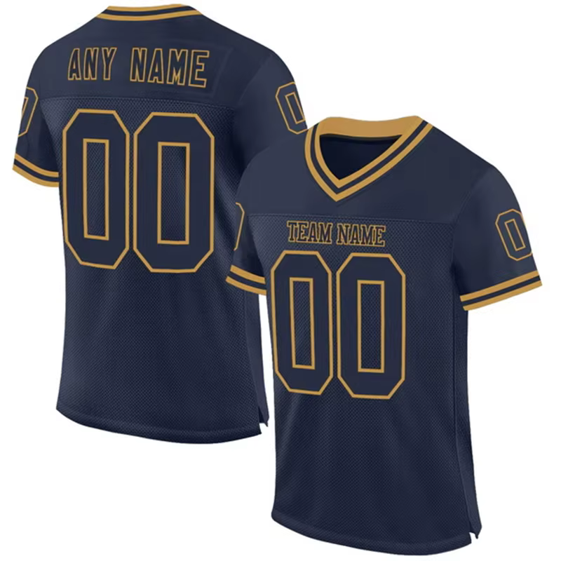Maillot de Rugby personnalisé avec nom et numéro, couleur classique, col en v, T-shirt à manches cou