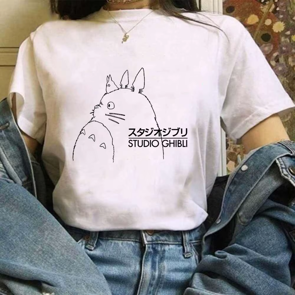 Miyazaki Hayao Kawaii T-shirt graphique T-shirt vêtements mode Totoro Studio Ghibli mignon Anime T-s