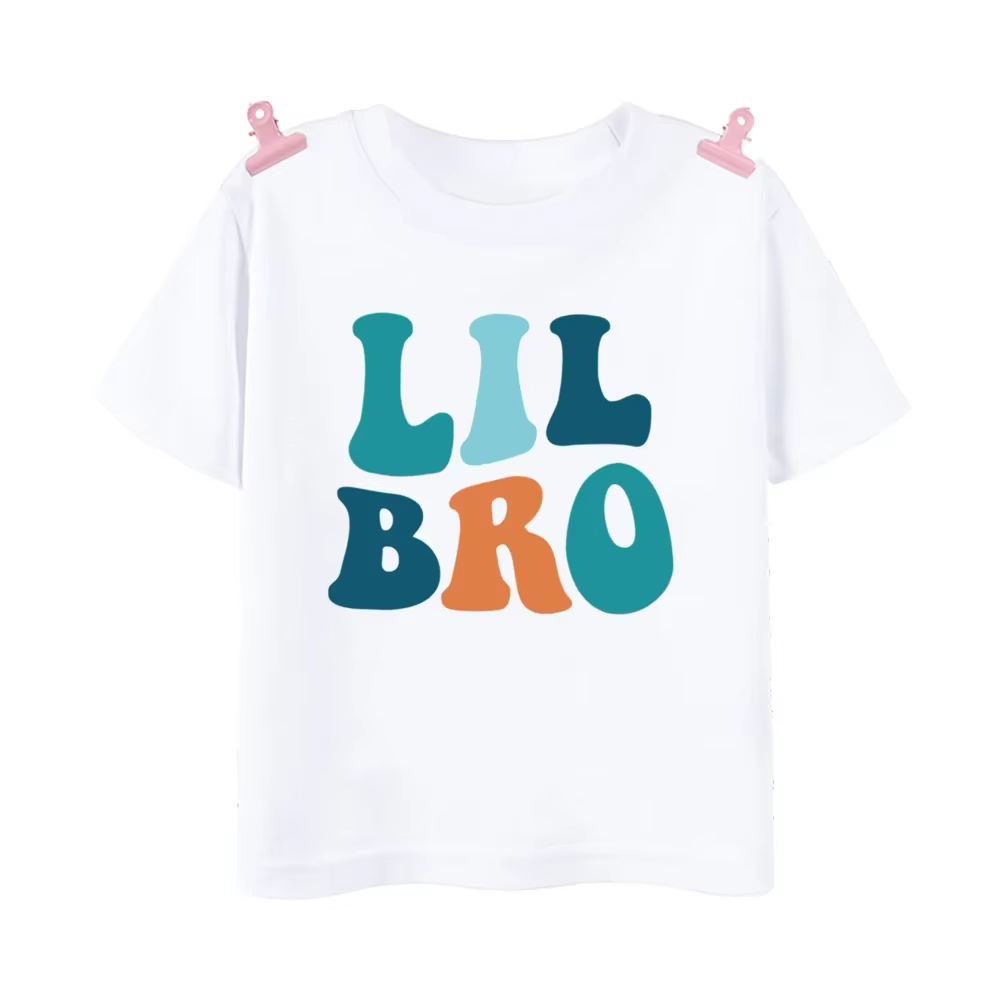 T-shirt assorti pour la famille, grand frère, petit frère, vêtements pour garçons et frères, hauts à