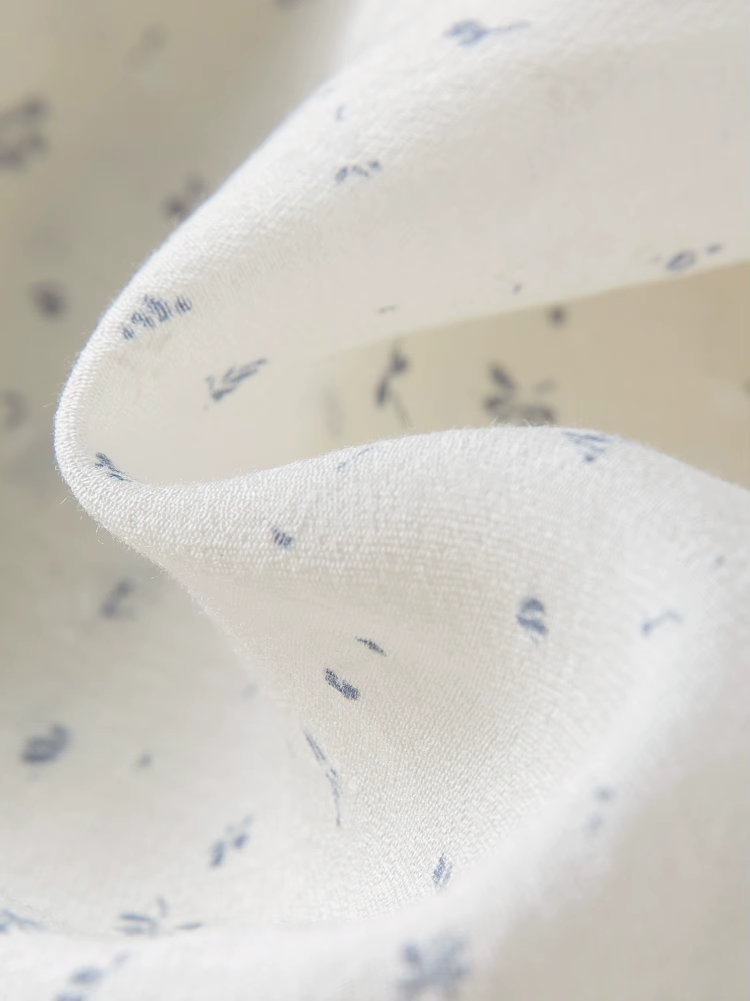 DUSHU Haut cache-cœur floral style coréen bleu clair, nouvelle collection été 2026, superposé, épaul