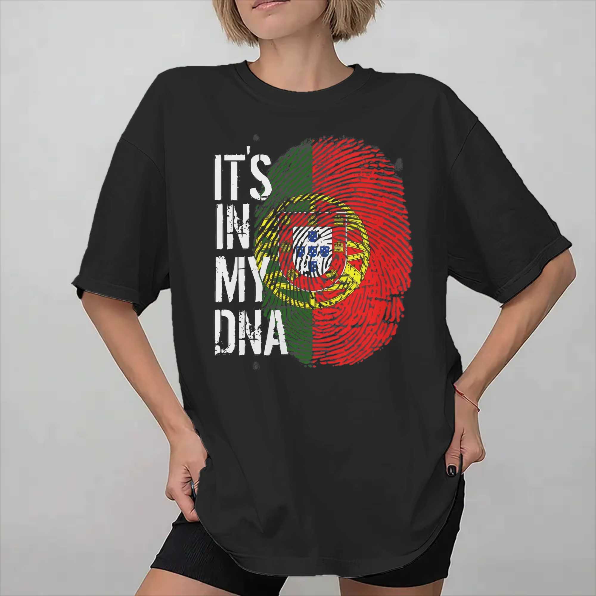 T-shirt de football avec drapeau du Portugal pour hommes et femmes, t-shirts graphiques, vêtements 1