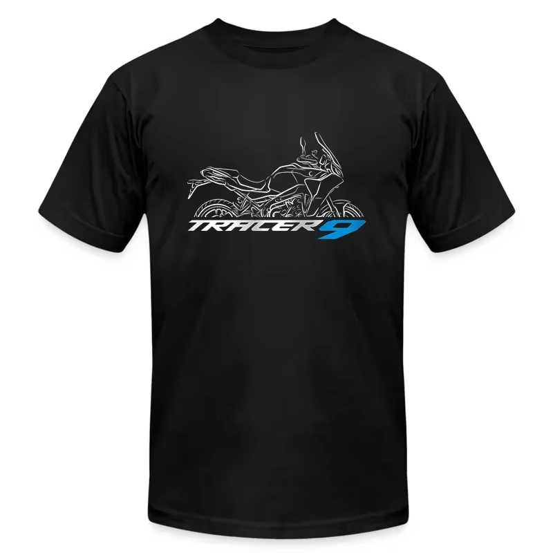 T-shirt décontracté pour hommes, Yamahas Tracer 9, graphique, manches courtes, été, 100% coton, S-3X