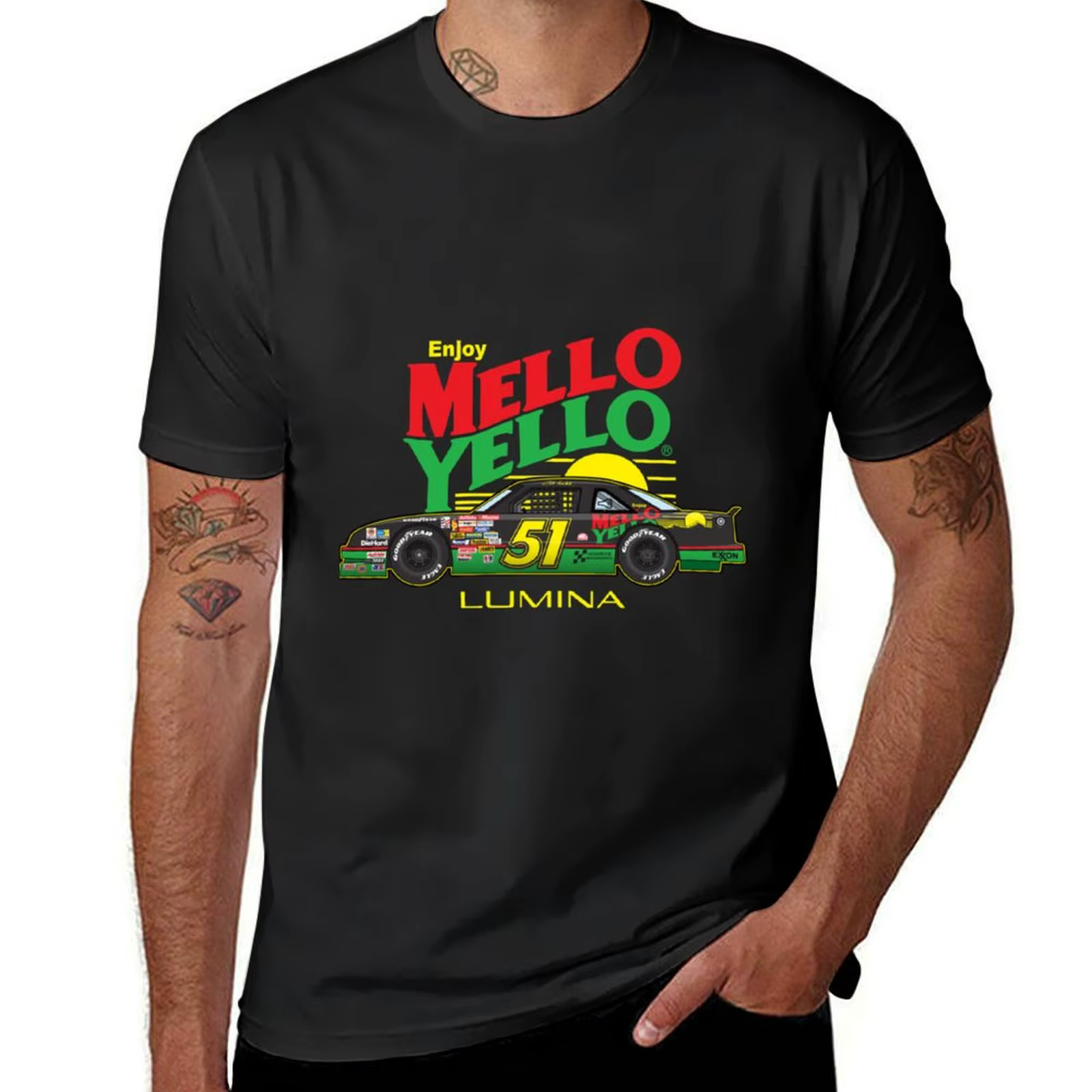 51 Mello Yello Cole Trickle Days of Thunder Illustration T-Shirt haut d'été chemises t-shirts graphi