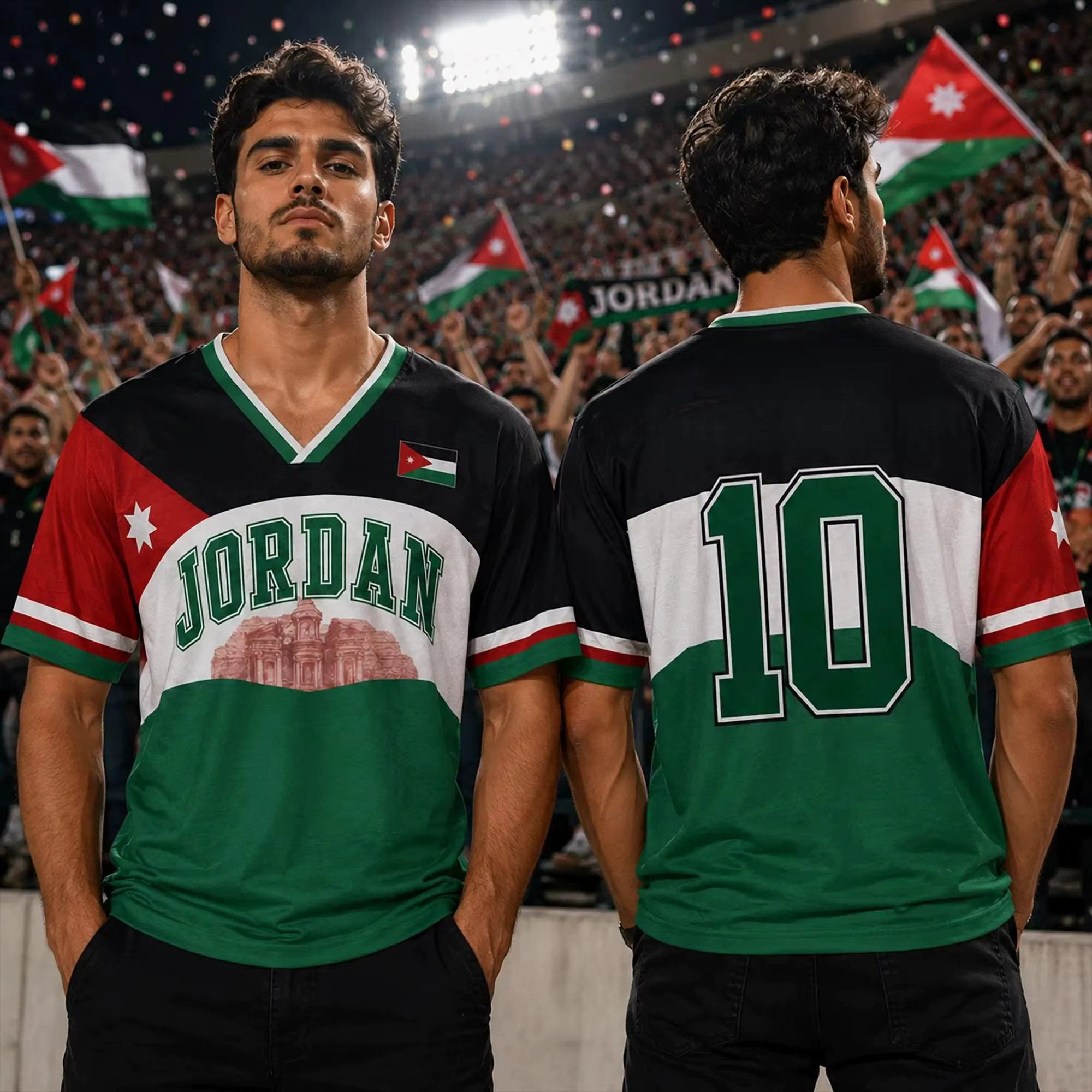 T-shirt de sport de football style Jordan été 2026 respirant, ample, à manches courtes, pour adulte 