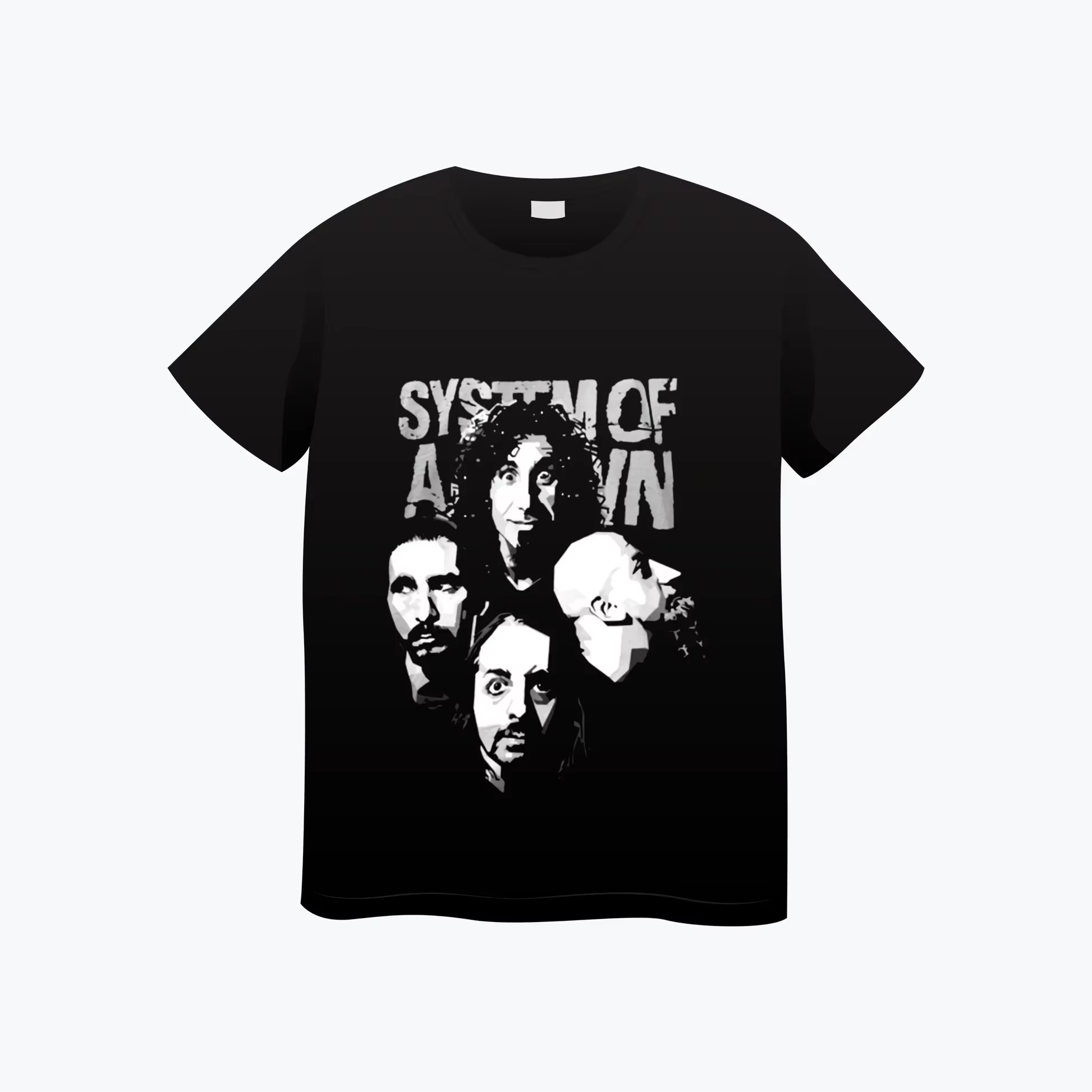 Système d'un groupe vers le bas T-shirt coton doux été T-shirt hommes femmes mode T-shirt femme Rock