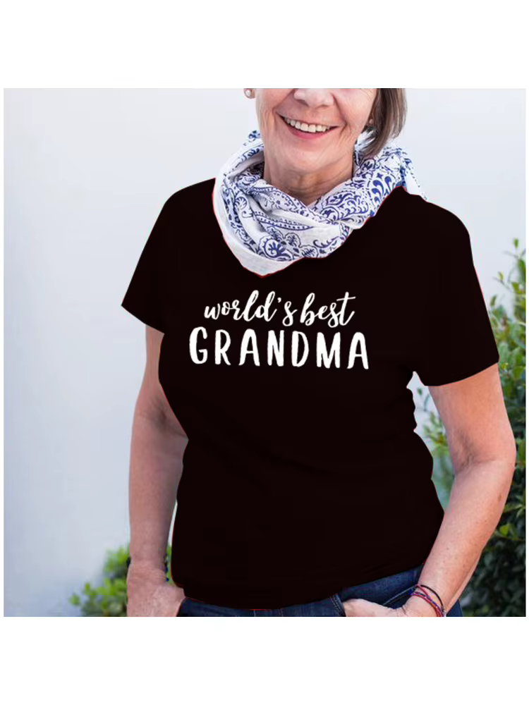 T-shirt à manches courtes grand-père, décontracté, assressenti