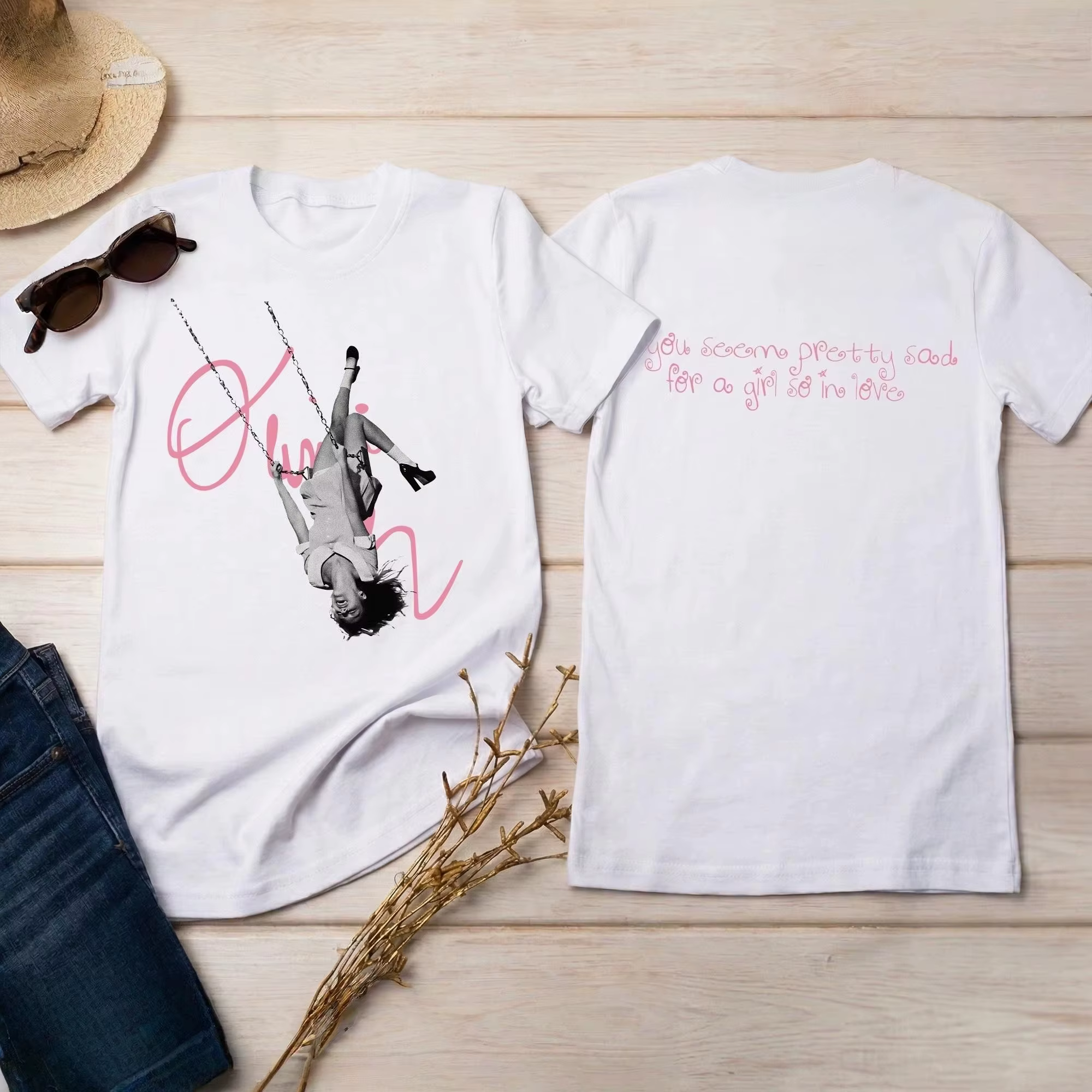 Olivia 2026 Nouvel Album ''You Seem Pretty Sad for A Girl So in Love'' T-shirt Unisexe en Coton Mode