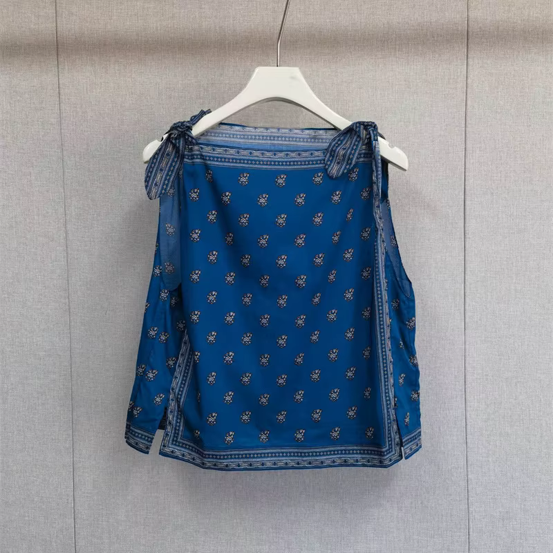 Débardeurs pour femmes 100% coton, fins, à lacets, rétro, sans manches, imprimés, tendance, nouveaux