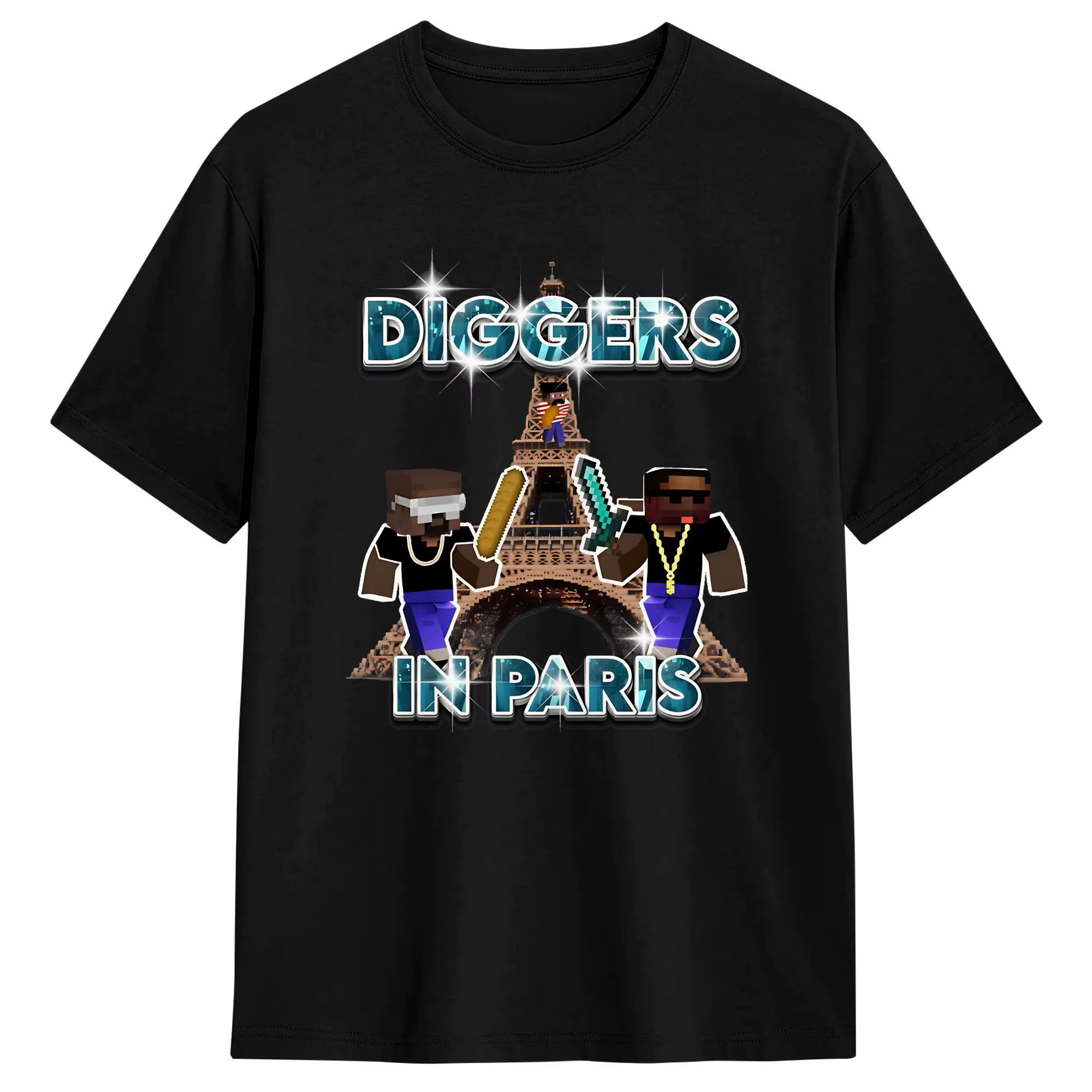 T-shirt homme vintage J-Jays Z DIGGERS IN PARIS, col rond, décontracté, été, grande taille, vente ch