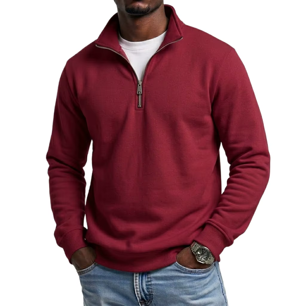 Sweat-shirt à fermeture éclair pour homme, idéal pour le sport et les activités de plein air, avec c