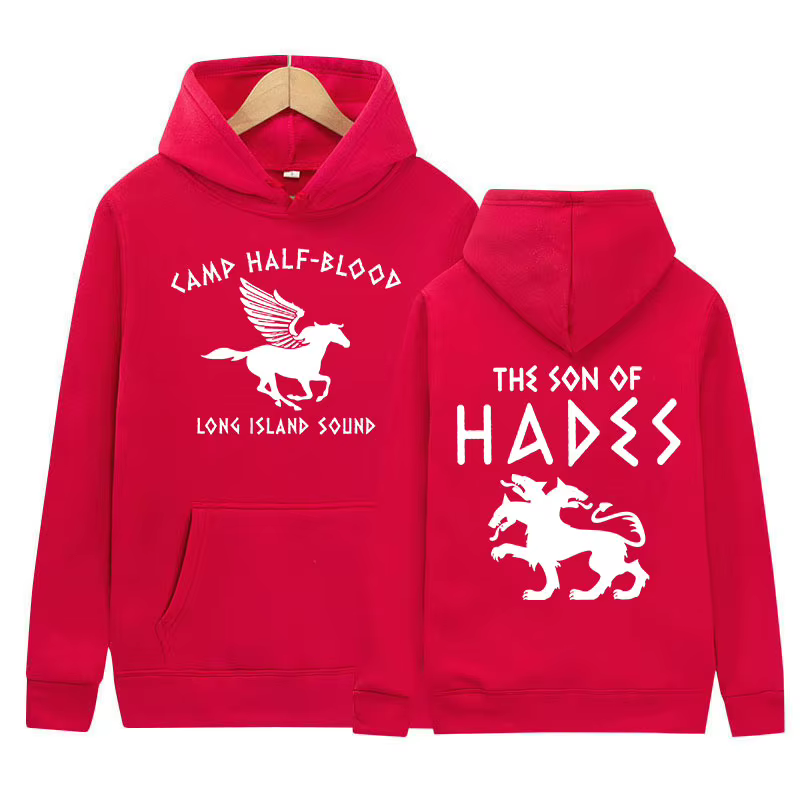 Percy Jackson-Sweat à capuche Demi-sang pour homme, pull à manches longues, sweat-shirt unisexe, swe