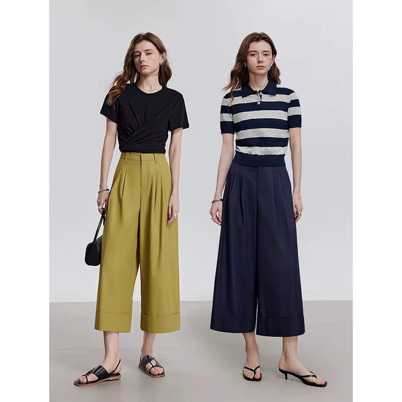 TOYOUTH femmes pantalons décontractés 2025 été nouveau Lyocell pantalons longs