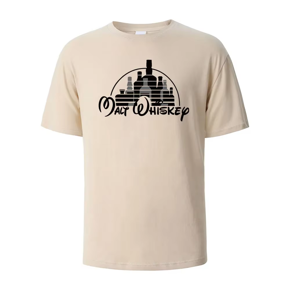 T-shirt imprimé drôle Walt Whisky pour hommes et femmes, 100% coton, respirant, à manches courtes, c