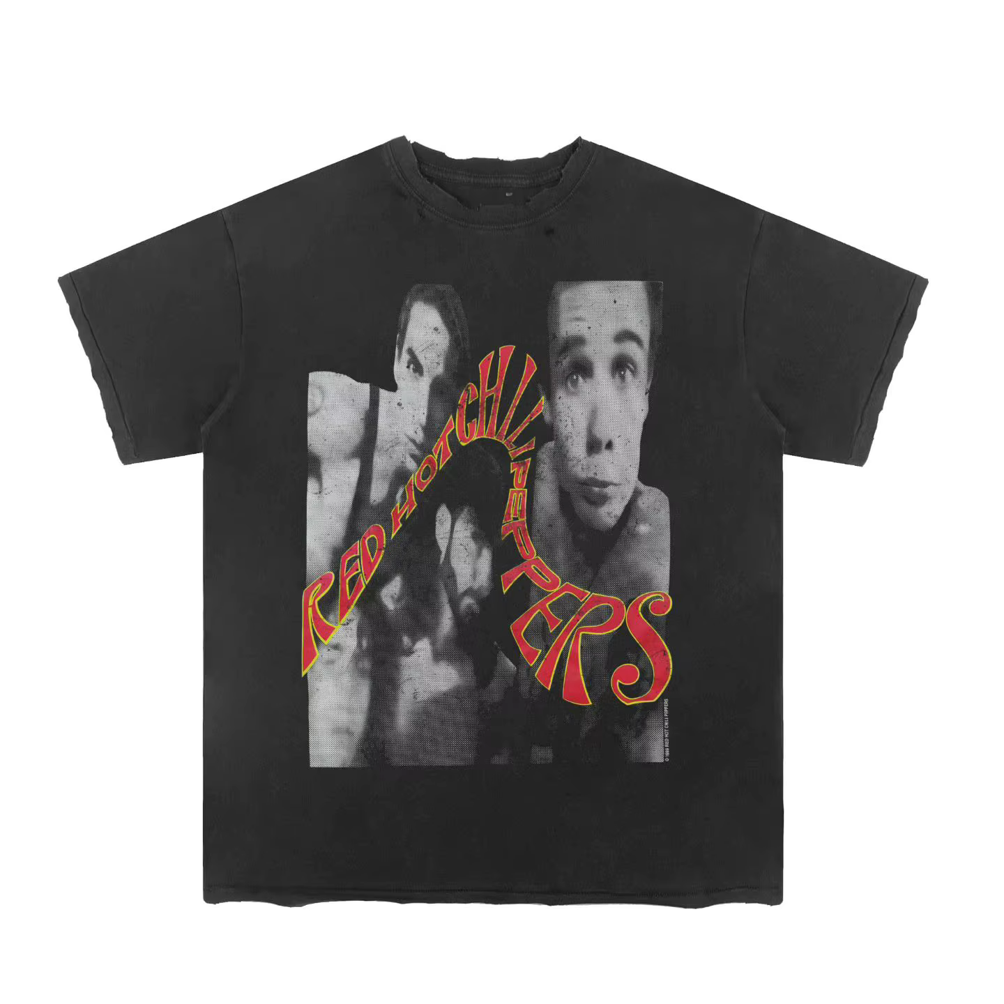 RED HOT CHILI PEPPERS RHCP T-shirt SAINT lavé pour hommes et femmes