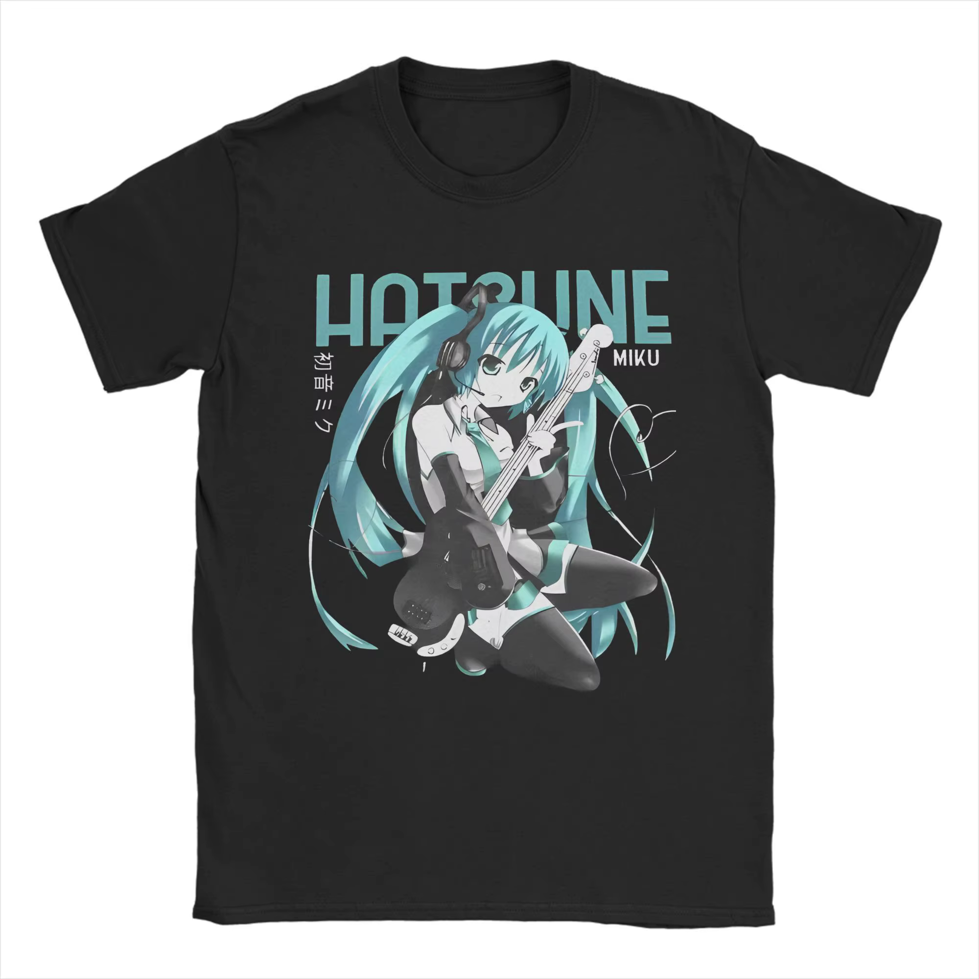 Hatsune Miku Vocaloid t-shirts pour hommes femmes coton Vintage T-Shirt col rond t-shirts à manches