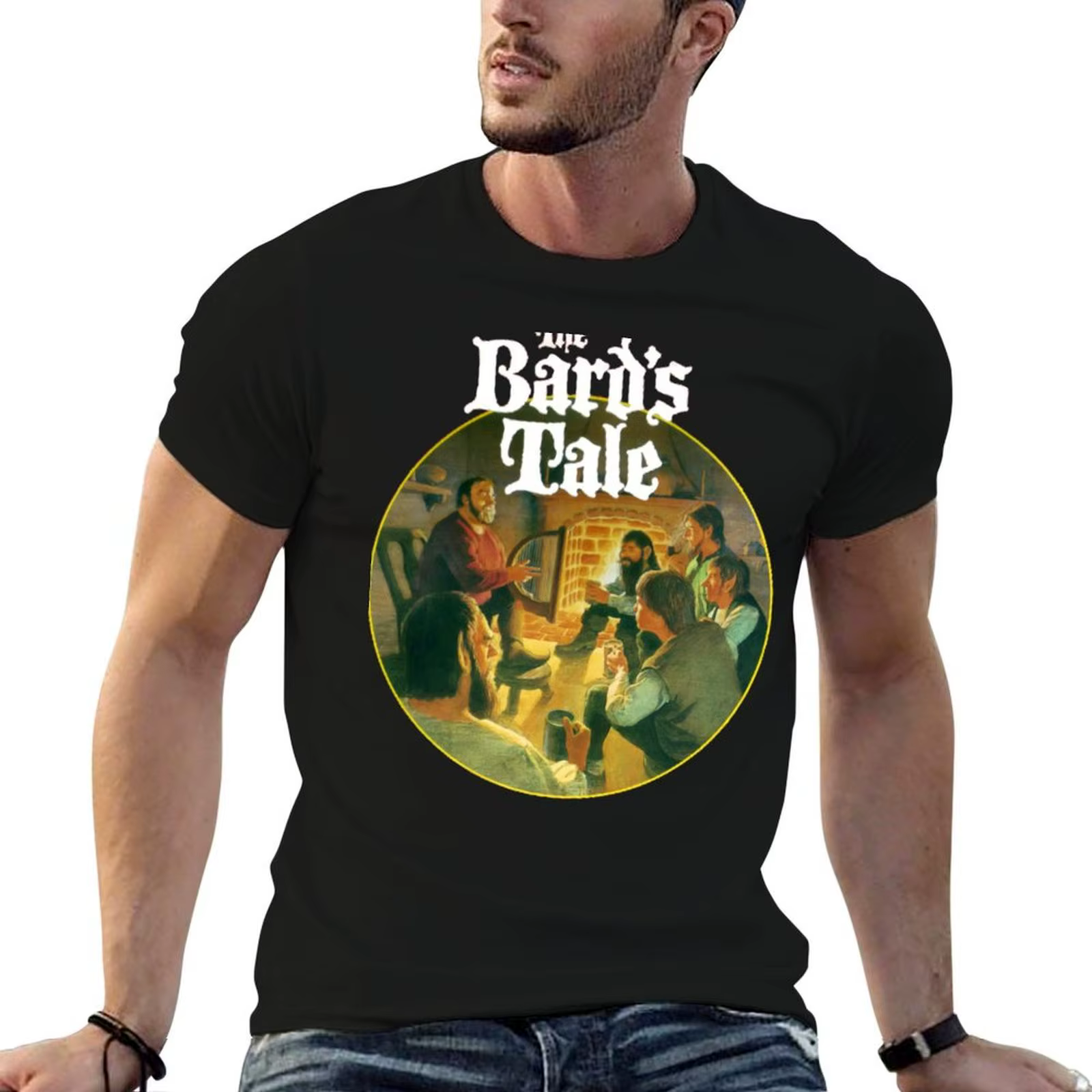 T-Shirt The Bard&x27;s Tale C64, t-shirt imprimé personnalisé, t-shirts en coton pour hommes, T-shir