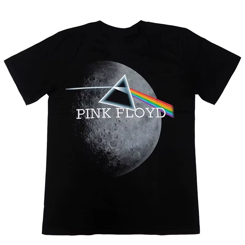 T-shirt imprimé Pink Floyd pour hommes et femmes, en coton, style Hip Hop, surdimensionné, à manches