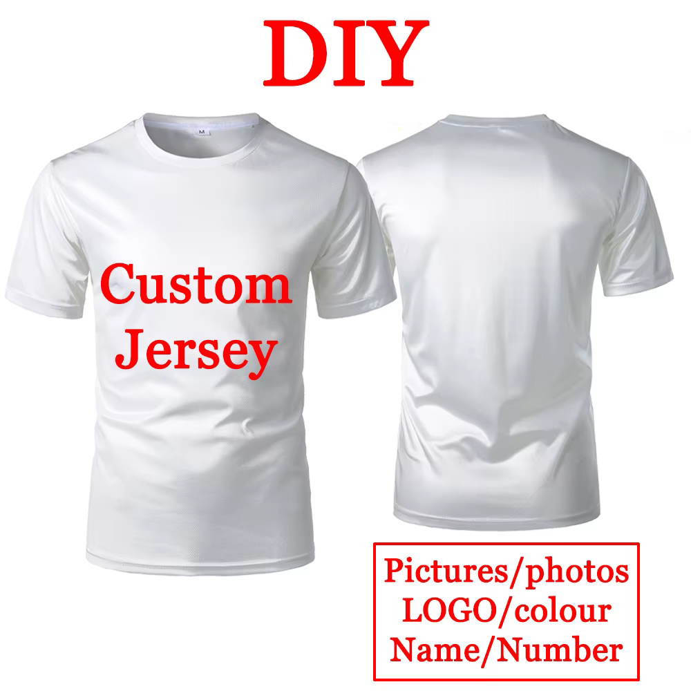 T-Shirt Personnalisé en Tissu Polyester, Confortable, Respirant, PVD, de Haute Qualité, Unisexe, à l