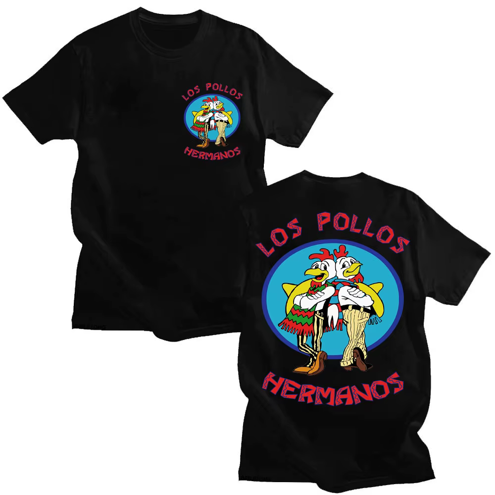 T-shirts de la série télévisée Breaking Bad Los Pollos Hermanos, T-shirt drôle des frères poulets po